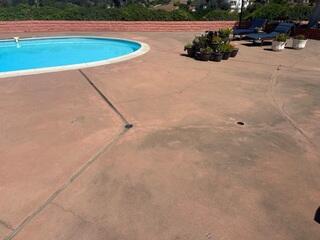 Pool Deck Concrete Before Repair in Vista, CA