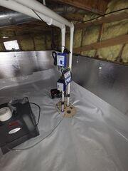 TripleSafe© with SaniDry© Sedona to remove water out of the ground and air