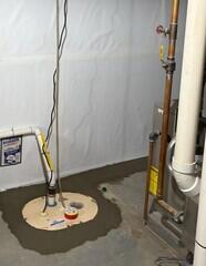Unfinished Basement Waterproofing in Charlestown, RI