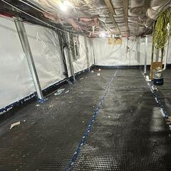 Installation of the wall protection and stabilization system