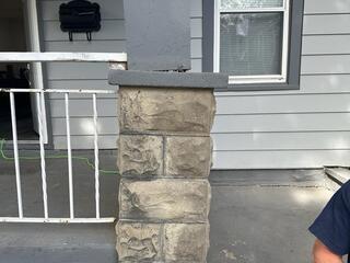 Leaning Porch Column