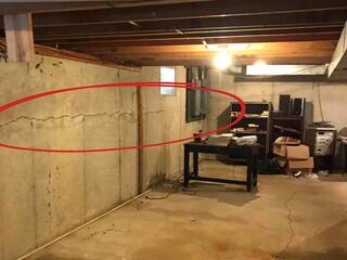 Unstable Wall in North Bend, OH