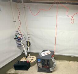 SaniDry Sedona Dehumidifier & TripleSafe Sump Pump