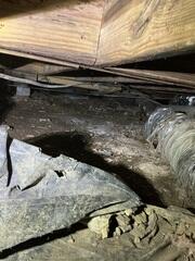 Crawl Space During Inspection