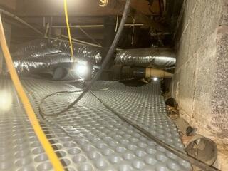 Drainage Matting Installed
