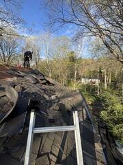 Old shingle removal