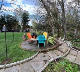 Landscape Lighting Around Backyard Seating
