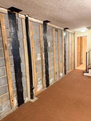 Bowing Walls Repaired in Danville, Virginia
