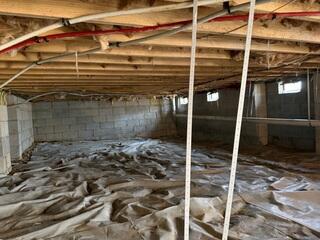 Complete Crawl Space Encapsulation, Waterproofing & Structural Repair in Franklinton, NC