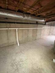 Foundation wall pipe installed (after)
