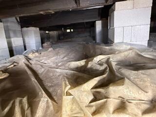 Large Crawl Space Encapsulated in Christiansburg, Virginia