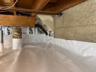 CleanSpace vapour barrier installed
