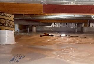CleanSpace vapour barrier installed