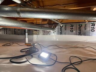 CleanSpace vapour barrier installed
