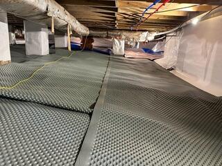 Drainage Matting Installed
