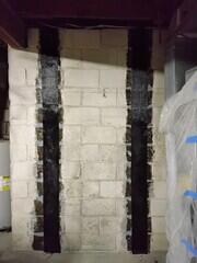 CarbonArmor Wall Reinforcing System Installed