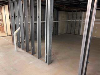 Interior - framing / foundation area (After)