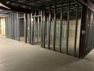 Interior - wide basement layout (Before)