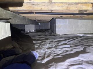 Concrete Block is Porous, Allowing Moisture to Enter the Crawl Space