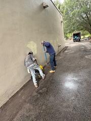Surface Restoration Begins After Pier Installation