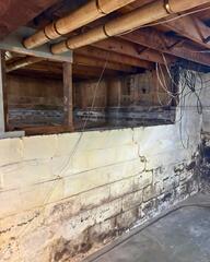 Cold and Exposed Crawl Space