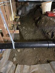Dirty, Damp Crawl Space