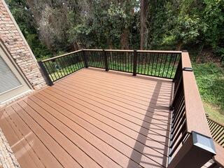 Complete decking flooring installed