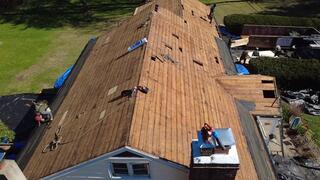 Shingles removed