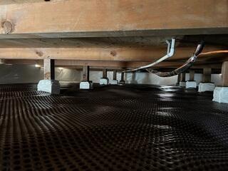 Encapsulated Crawl Space with Moisture Barrier Protection in Encinitas