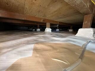 Clean and Encapsulated Crawl Space in Encinitas, California