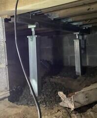Adding Support to a Crawl Space in Marshfield, MA