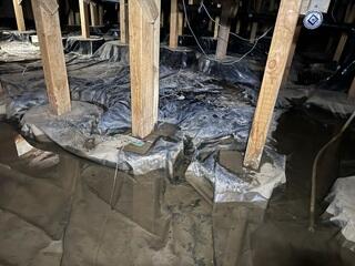 Soaked Vapor Barrier