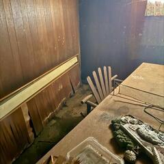 Damaged Wood Paneling