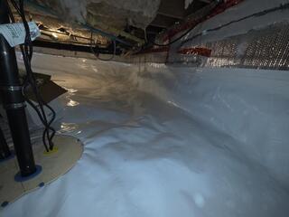 TripleSafe in a Finished Crawl Space Encapsulation