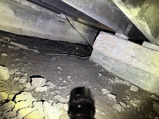 During a thorough inspection of the homeowner's crawl space, an LRE Design Specialist discovered elevated moisture levels.