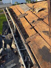 Water damaged decking