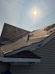 Asphalt roof removal