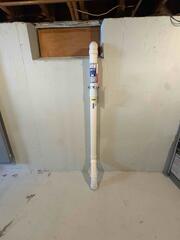 Interior Radon Mitigation System Installation Completed