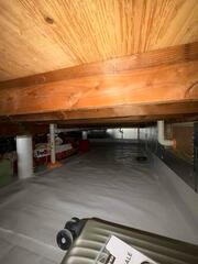 Crawl Space Extraction Point Installed