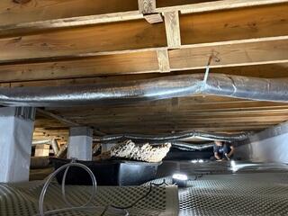 Drainage Matting Installed