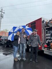 Kevin, Jen, and the Mechanicville Fire Dept.