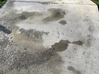 Original Rough, Grainy Concrete Driveway