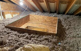 Attic Insulation in Brodheadsville Home