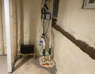 Waterproofing in Basement of Scotrun Home