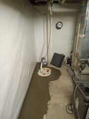 Waterproofed Basement