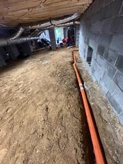 StarPipe Crawl Space Drainage System Installed