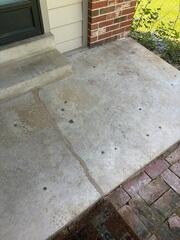 Leveled and Sealed Porch