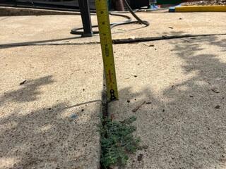Unleveled Driveway
