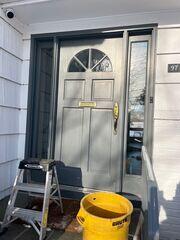 Old wood door