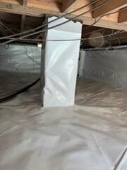 Wallie on Piers to Prevent Condensation